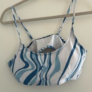 Blue and White Striped Swim
